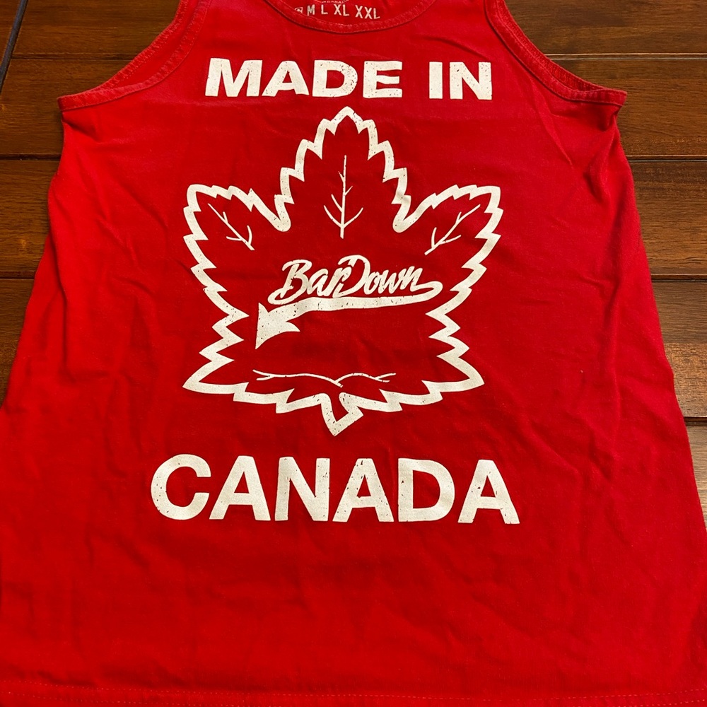 Bar Down Red Tank Top - Size S